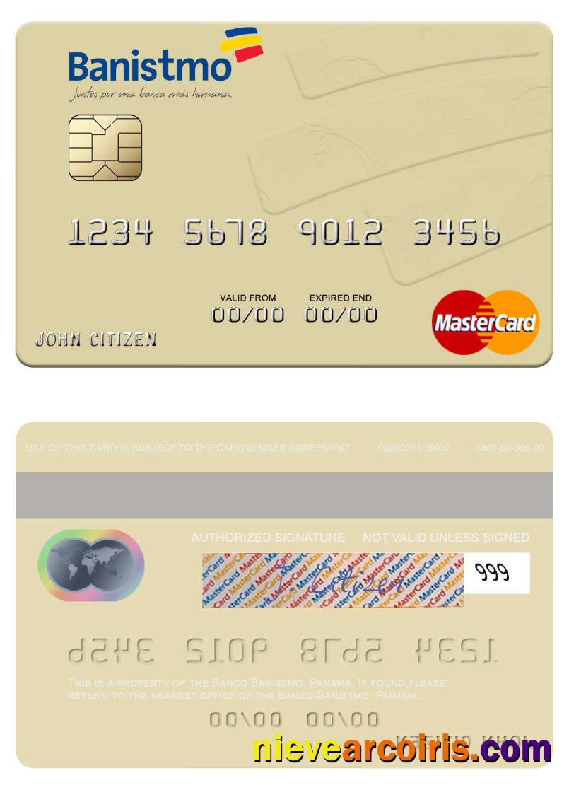 Panama Banco Banistmo mastercard